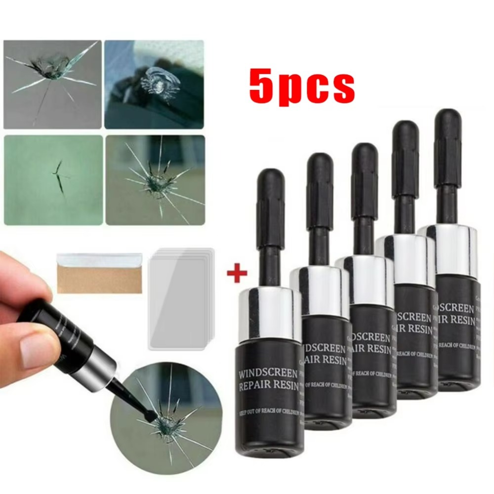 Car Repair Tools - 5PCS Kit Alat Perbaikan Retak Kaca